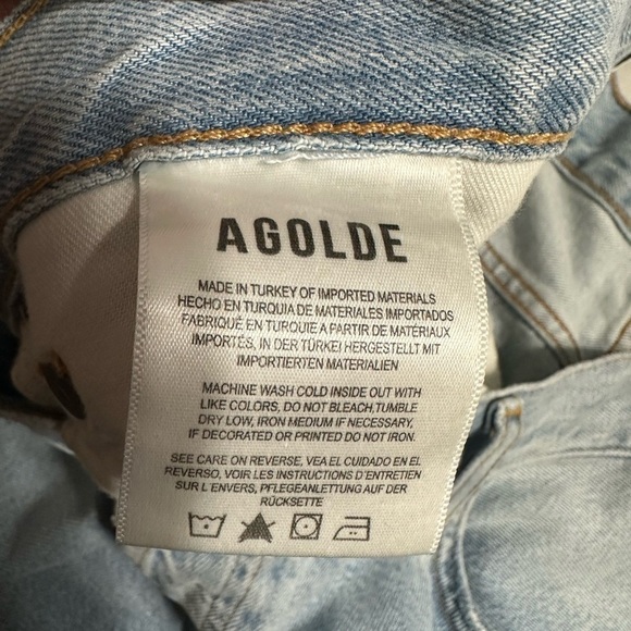 AGOLDE 90’s Mid Rise Loose Fit Jeans, Size 34 (v) - Picture 7 of 9